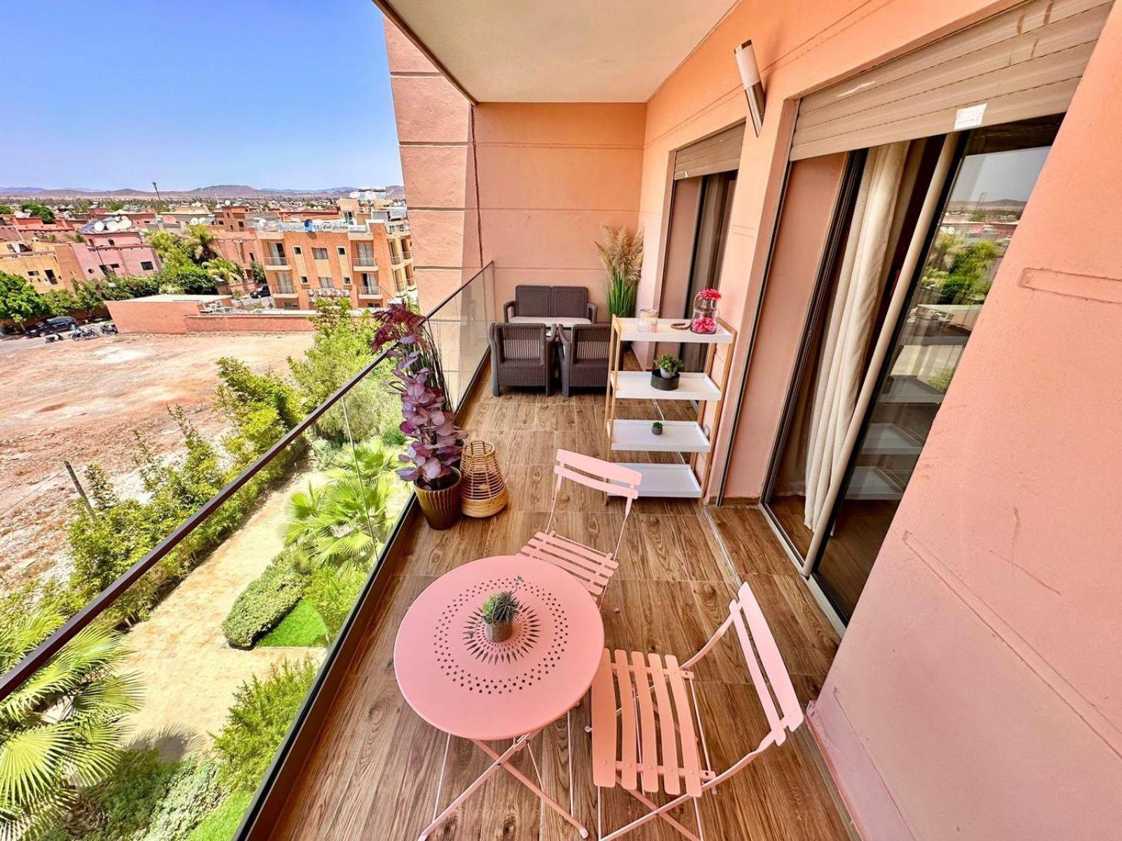 Appartement Luxueux Avec Piscine 10 Minutes Du Centre Ville مراكش المظهر الخارجي الصورة